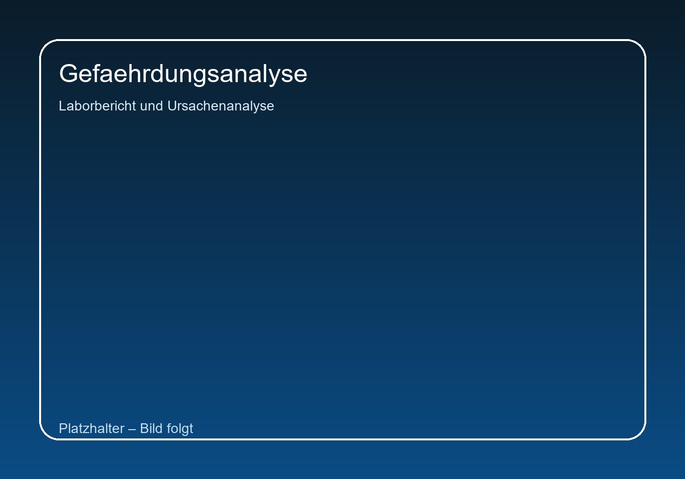 Symbolbild: Laborbericht und Ursachenanalyse bei Grenzwertüberschreitung.